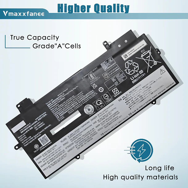 Batería de Repuesto L20C4P71 para Lenovo ThinkPad X1 Carbon 9th 10th Gen X1 Yoga 7th - Vmaxxfanee 3