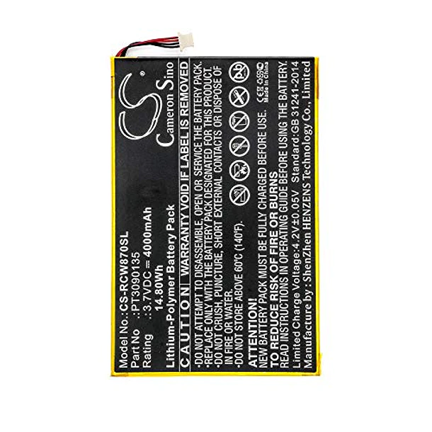 Batería de Repuesto CS-RCW870SL-FBA para RCAGalileo Pro 11.5