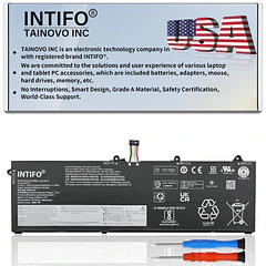 Batería de Repuesto L20L4PD3 para Lenovo ThinkBook 16p G2 ACH ThinkBook 16p G3 ARH Legion - INTIFO
