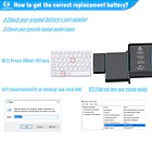 Batería de Repuesto A1322 para MacBook Pro 13 inch Retina Early 2015,Mid 2014, Late 2013, - Ymawetia 4