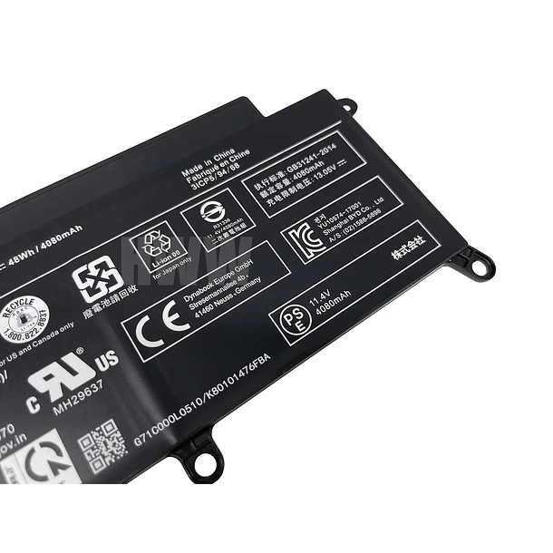 Batería de Repuesto JK6Y6 para Toshiba Tecra X40-D X40-E X40-F Portege X30-D X30-E Series - HWW 3