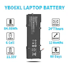 Batería de Repuesto HT03XL para HP Spectre x360 Convertible 15-CH 15T-CH000 15-CH0XX 15-CH011DX 15-CH001TX 15-CH002TX 4