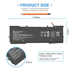 Batería de Repuesto HT03XL para HP Spectre x360 Convertible 15-CH 15T-CH000 15-CH0XX 15-CH011DX 15-CH001TX 15-CH002TX 5