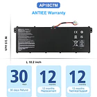 Batería de Repuesto AP18C7M para Acer ConceptD 3/Spin 5/Swift 3/5 Series 6