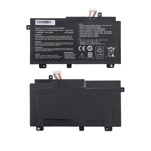Batería de Repuesto WDXOR para Asus FX80 FX86 TUF FX504G FX504 FX504GE 4