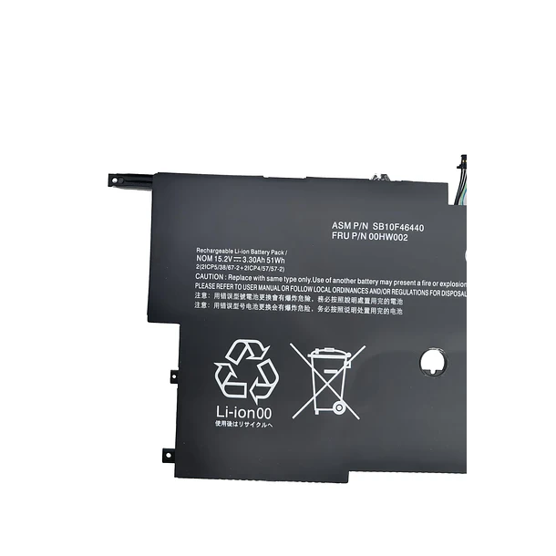 Batería de Repuesto 00HW002 para X1 Carbon3 2015 Series 00HW003 Laptop SB10F46440 SB10F46441 - FLYRLB 2