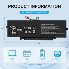 Batería de Repuesto HK04XL para HP EliteBook x360 1030 G7 1030 G8 1040 G7 1040 - Bituoer