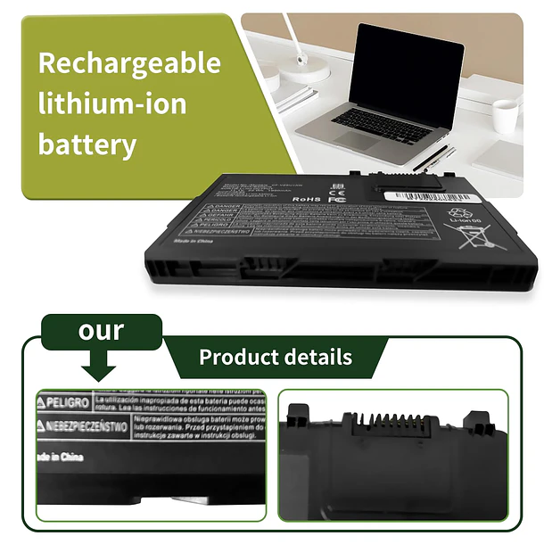 Batería de Repuesto TDW5P para Panasonic Toughbook CF-33 Series CF-33AEHFATG CF-33AEHFZTG CF-33AEHFZTN - 7xinbox 4