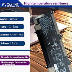 Batería de Repuesto RR04XL para HP Spectre X360 13 13-AW 13-AW0000 13-AW0900 13-AW0001LA 13-AW0023DX 13-AW0105NC - VVXQING