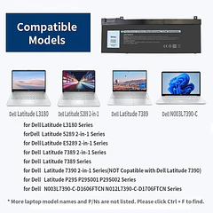 Batería de Repuesto XCMRD para Dell Precision 7730 7740 7530 7540 P34E P34E002 P34E001 P74F - TOPKAIYUEN