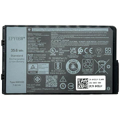Batería de Repuesto 6WVHD para DELL Latitude 7230 Rugged Extreme Tablet / T06H T06H001 Series - EPYOBW