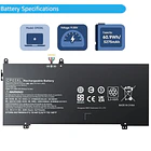 Batería de Repuesto CP03XL para Hp Spectre 13 X360 13-ae000 13-ae0xx 13-ae006no 13-ae001ng 13-ae040ng 13-ae049ng 2