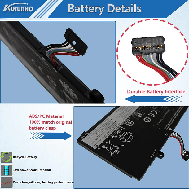 Batería de Repuesto L19C3PDA para Lenovo ThinkBook 14 15 (G2 ITL, G3 ACL, G2 are, - AURUNHO 3