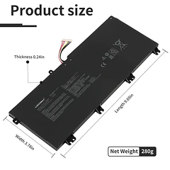 Batería de Repuesto B41N1711 para Asus TUF Gaming FX705DT FX705DD FX705GM FX705GE FX503V FX63VM FX63VD - LUSONBAY