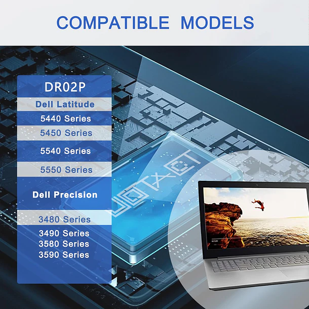 Batería de Repuesto DR02P para Precision 3590 3580 3480 Dell Latitude 5340 5550 5540 5440 - JOTACT 3
