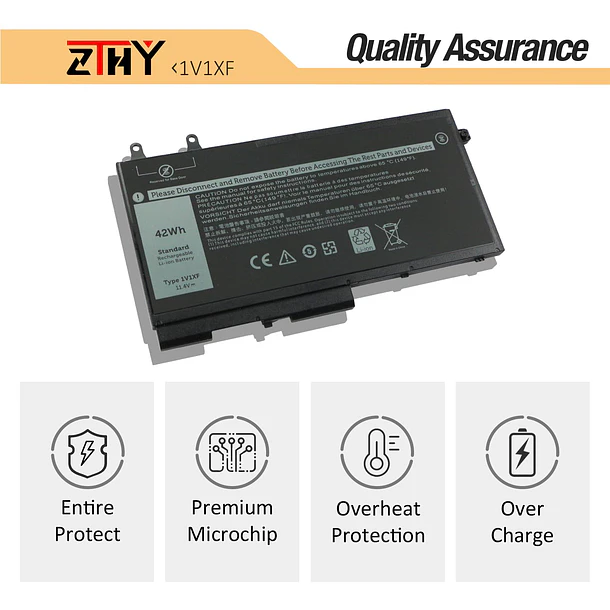 Batería de Repuesto 1V1XF para Dell Latitude 5400 5410 5500 5510 5