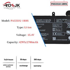 Batería de Repuesto PA5136U-1BRS para Toshiba Dynabook Portege A30 A30-E A30-G-132 A30-G-139 A40-G A40-E R30 - RDSJ