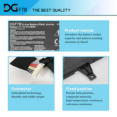 Batería de Repuesto C41N2302 para ASUS Transformer Book Flip TP500L TP500LA