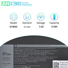 Batería de Repuesto A32N1511 para Dell XPS 13 7390 2-in-1 XPS 13 9310 2-in-1 P103G 2