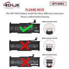 Batería de Repuesto 9NJM1 para MSI Modern 15 A10 A10M A10M-028DE A10M-029 A10RAS A10RAS-076FR A10RB