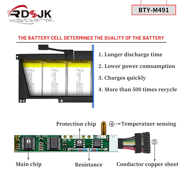 Batería de Repuesto 9NJM1 para MSI Modern 15 A10 A10M A10M-028DE A10M-029 A10RAS A10RAS-076FR A10RB 5