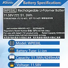 Batería de Repuesto WP03XL para HP EliteBook 830 835 840 845 860 865 G9 G10 - AURUNHO 2