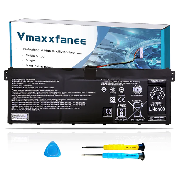 Batería de Repuesto AP18C4K para Acer Aspire 5 A515-43G A515-43 A515-44 A515-44G Spin 3 SP314-54N - Vmaxxfanee 1
