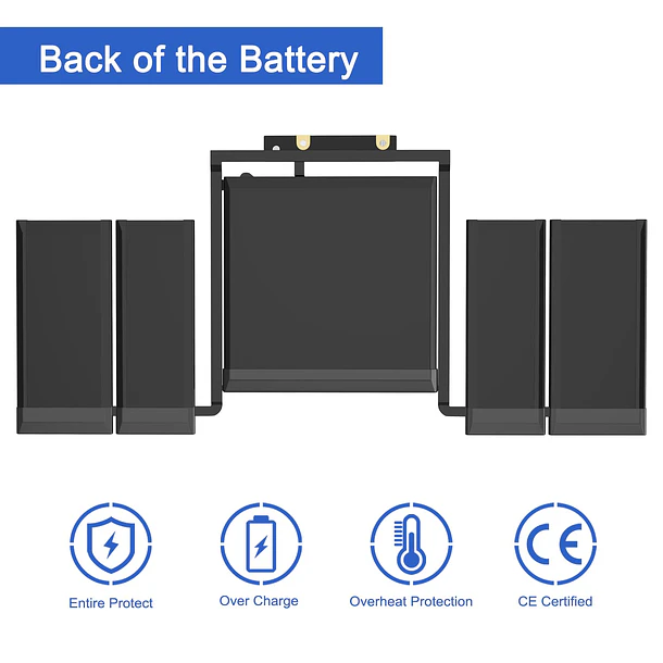 Batería de Repuesto A1819 para MacBook Pro 13 inch A1706 Late 2016 Mid 2017 EMC - JOTACT 6