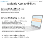Batería de Repuesto JPFMR para ASUS ROG Zephyrus Duo 15 GX550 GX550LWS 15 SE GX551 - GBNENGTD 6