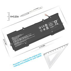 Batería de Repuesto M5Y1K para HP Spectre X360 Convertible 15-CH011DX 15-CH0XX 15T-CH000 15-CH011NR 15-CH 15T-CH - TOPKAIYUEN