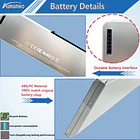Batería de Repuesto JPFMR para MacBook Pro 15 A1286 for MacBook Pro 15 MB470/A for - AURUNHO 3