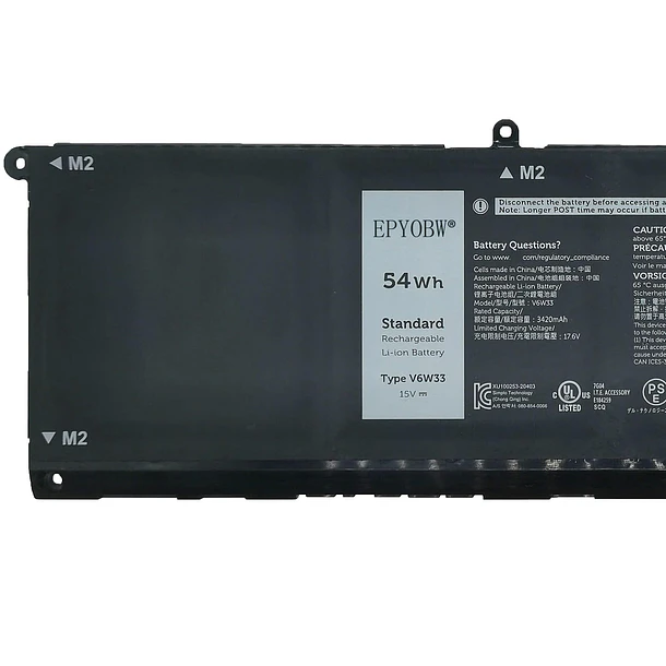 Batería de Repuesto V6W33 para diversos equipos compatibles según modelo V6W33 - EPYOBW 3