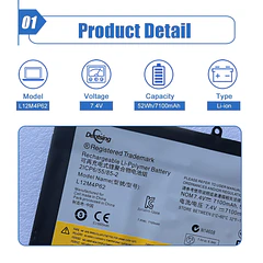 Batería de Repuesto CC03XL para Lenovo Ideapad U430 U530 Touch 80AS U530-20289 121500163 Series Notebook - Dentsing