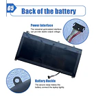 Batería de Repuesto CC03XL para Lenovo Ideapad U430 U530 Touch 80AS U530-20289 121500163 Series Notebook - Dentsing 6