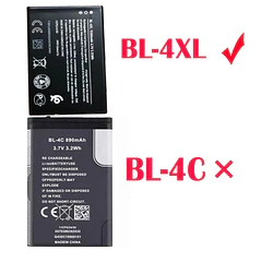 Batería de Repuesto BL-4XL para No kia 6300 4G/8000 TA-1324 BL-4XL 1ICP5/44/66 - Powerforlaptop