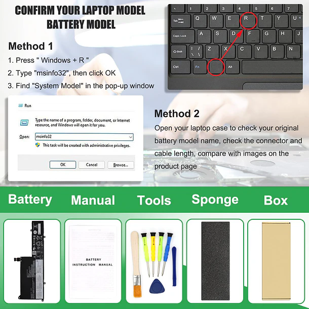 Batería de Repuesto L21M3PE1 para Lenovo IdeaPad Flex 5 14ALC7 14IAU7 16ALC7 16IAU7 Series SB11F38037 - RHKRKQN 4