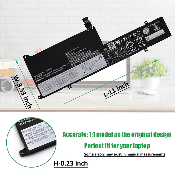 Batería de Repuesto L21M3PE1 para Lenovo IdeaPad Flex 5 14ALC7 14IAU7 16ALC7 16IAU7 Series SB11F38037 - RHKRKQN 5