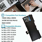 Batería de Repuesto LN09 para Dell XPS 12 9Q23 XPS 13 Ultrabook XPS 13-L321X XPS - KYTD 5