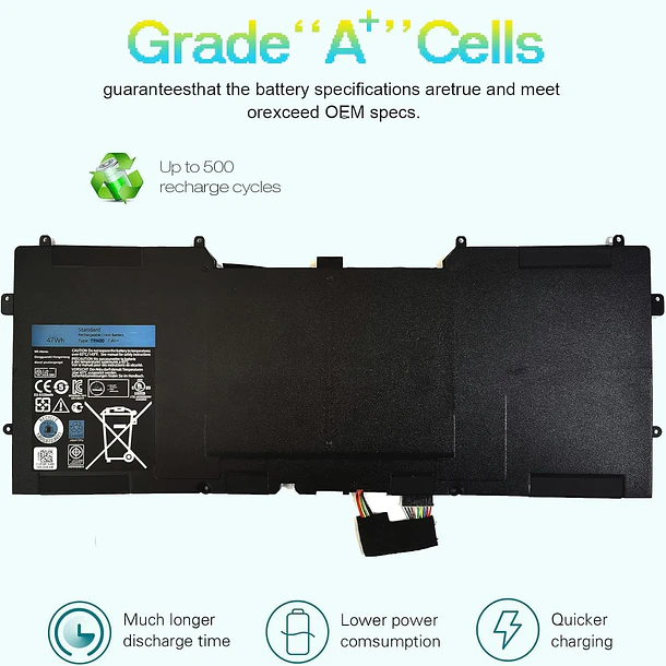 Batería de Repuesto LN09 para Dell XPS 12 9Q23 XPS 13 Ultrabook XPS 13-L321X XPS - KYTD 6