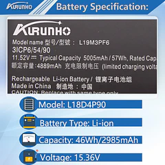 Batería de Repuesto JPFMR para Lenovo Ideapad 5-15IIL05 5-15ARE05 5-15ITL05 5-15ARE05 5 15IAL7 5 15ABA7 - AURUNHO