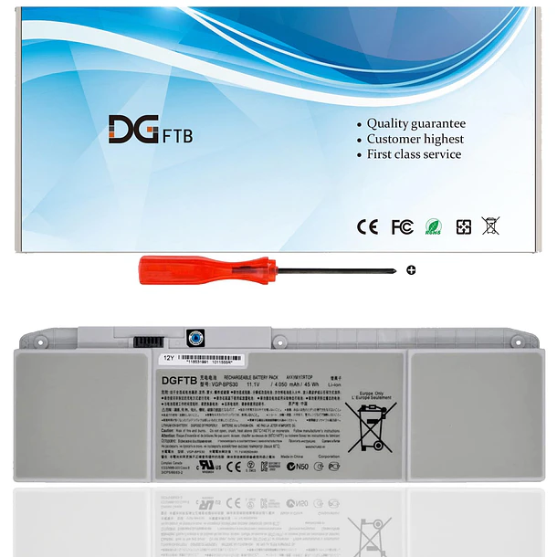Batería de Repuesto VGP-BPS30 para Sony VAIO T11 T13 SVT-11 SVT-13 SVT11 SVT13 VAIO SVT111 - DGTEC 1