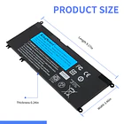 Batería de Repuesto 33YDH para Dell Inspiron17 7000 7778 7779 7773 7786 15 7577 3579 - KingSener 5