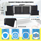 Batería de Repuesto A1953 para MacBook Pro 15 Inch Mid 2018 2019 EMC 3215 3359 - GlottyBatt 5