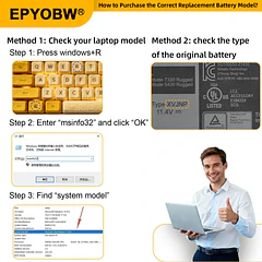 Batería de Repuesto XVJNP para diversos equipos compatibles según modelo XVJNP - EPYOBW XVJNP