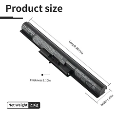 Batería de Repuesto SVF1521A2E para Sony VAIO Fit 14E 15E Series SVF1521A2E SVF15217SC SVF14215SC SVF15218SC - KingSener ETESBAY
