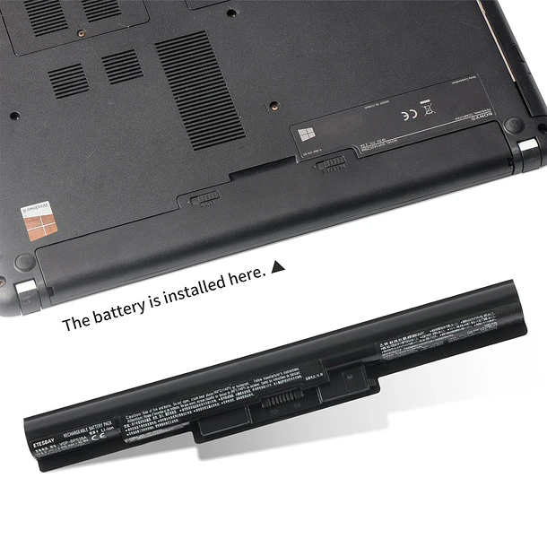Batería de Repuesto SVF1521A2E para Sony VAIO Fit 14E 15E Series SVF1521A2E SVF15217SC SVF14215SC SVF15218SC - KingSener ETESBAY 6