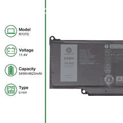 Batería de Repuesto R73TC para Dell Latitude 3340 3440 3450 3540 3550 5340 5350 5440 - JIAZIJIA