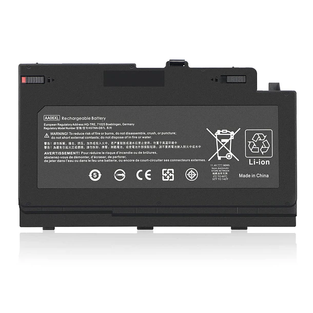 Batería de Repuesto AA06XL para HP ZBook 17 G4 G4-2ZC18ES G4-1RR26ES G4-Y6K23EA 1