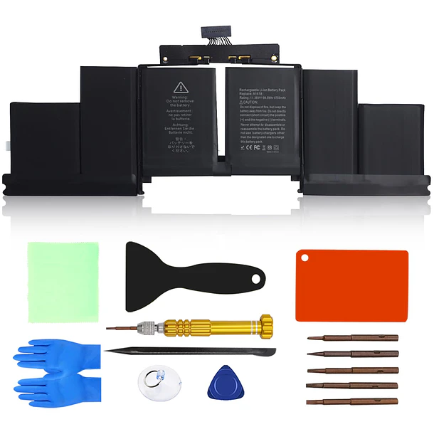 Batería de Repuesto F3YGT para MacBook Pro 15 Inch Retina A1398 (Late 2013, Mid 2014, - Bituoer 1