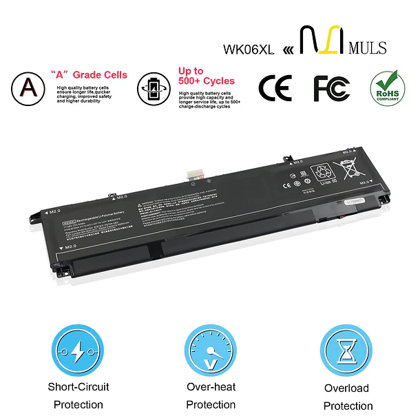 Batería de Repuesto WK06XL para HP Omen 16-b0000 16-b0005TX 16-C0000 7 16-b1000 4